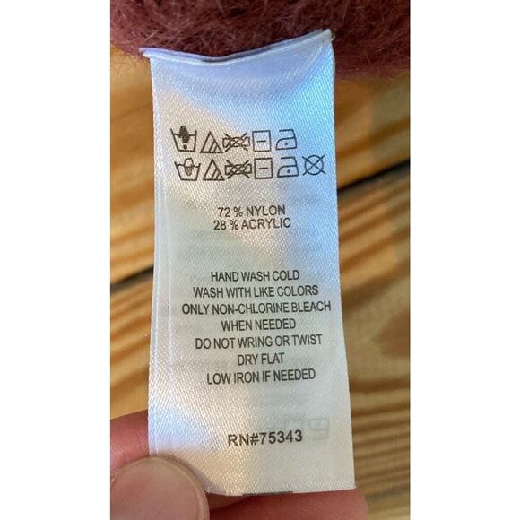 Ruby Moon Open Back Sweater Size Large Women’s Rust - Picture 4 of 7